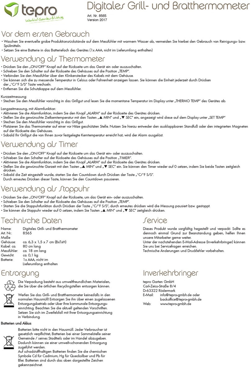 tepro 8565 Manuel utilisateur