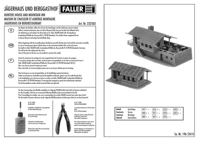Faller 232503 Manuel utilisateur