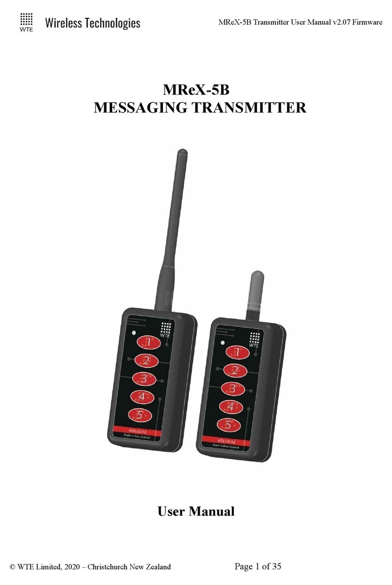 WTE MReX-5B Manuel utilisateur WTE MReX-5B Manuel utilisateur