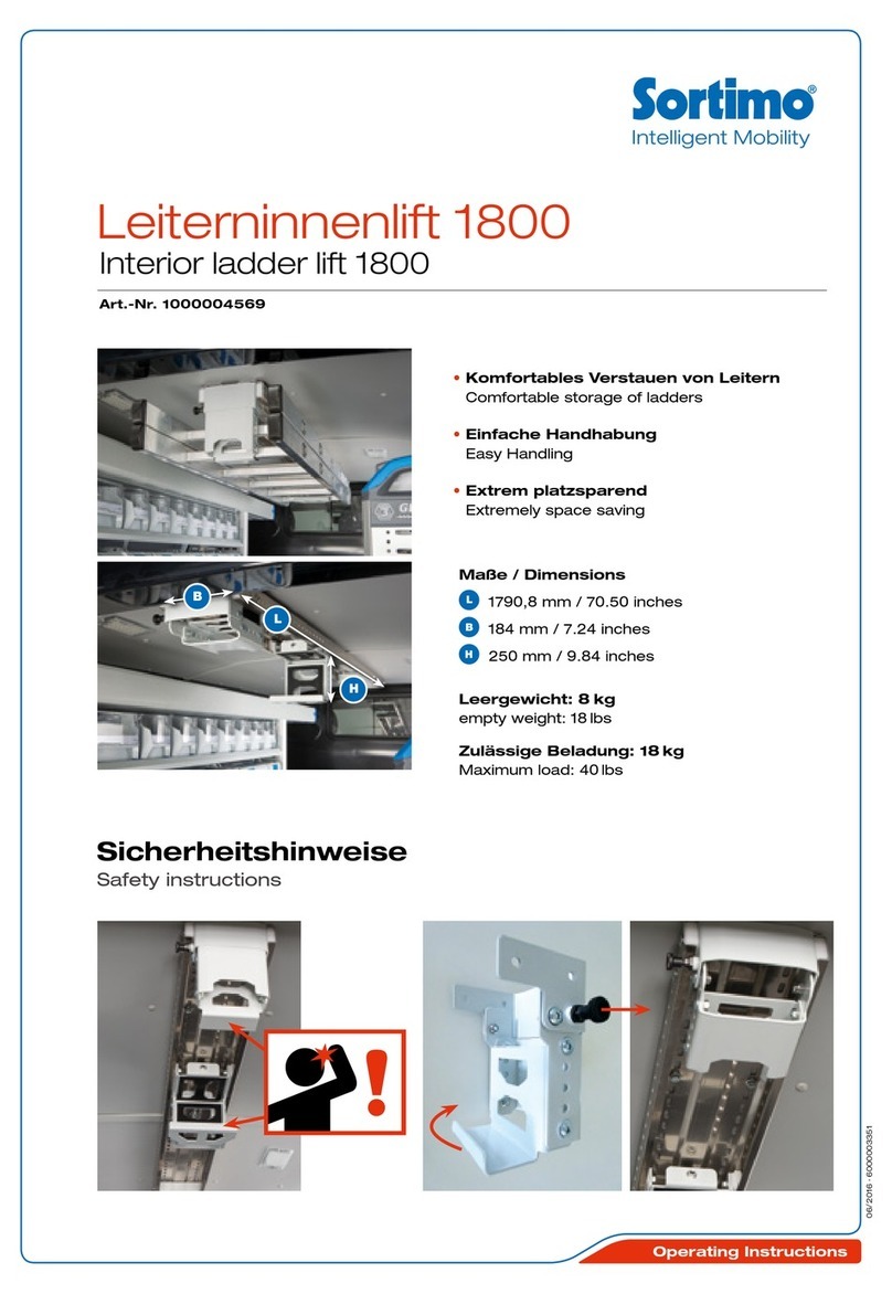 Sortimo 1800 Manuel utilisateur