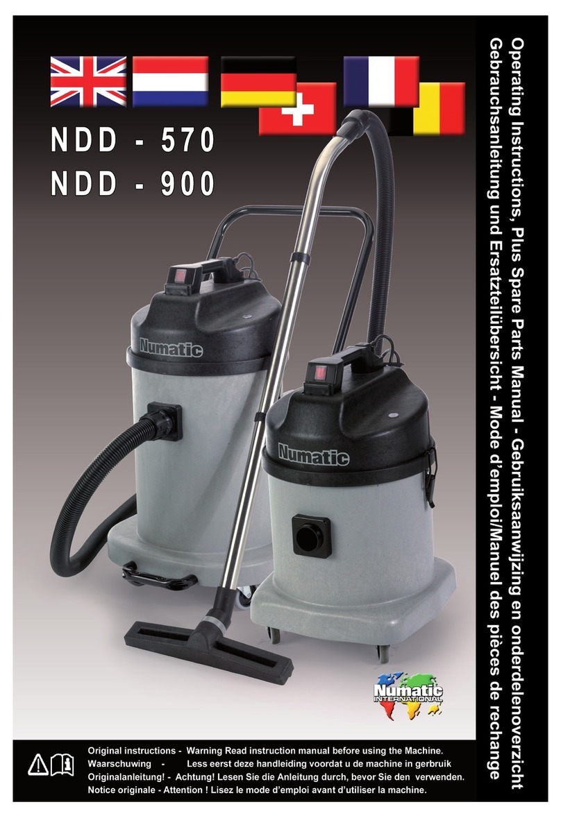Numatic NDD 570 Manuel utilisateur
