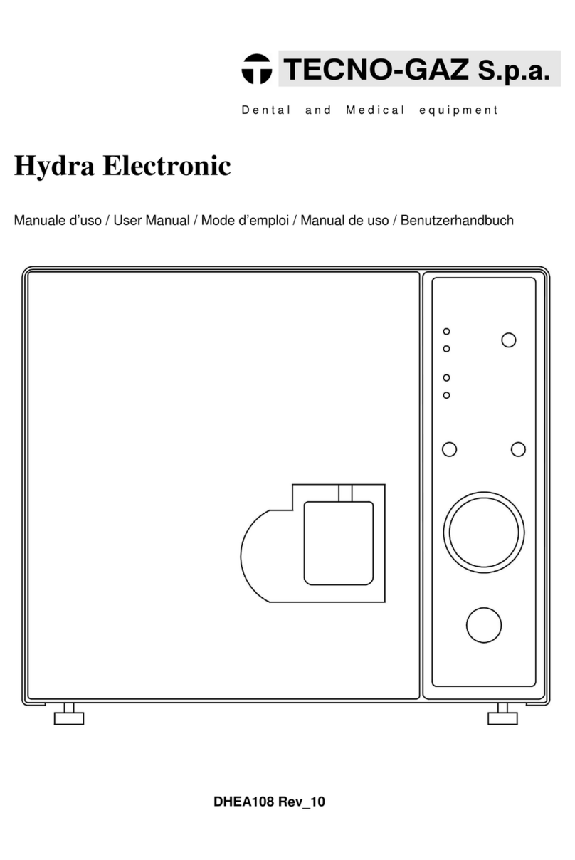Tecno-gaz Hydra Electronic Manuel utilisateur