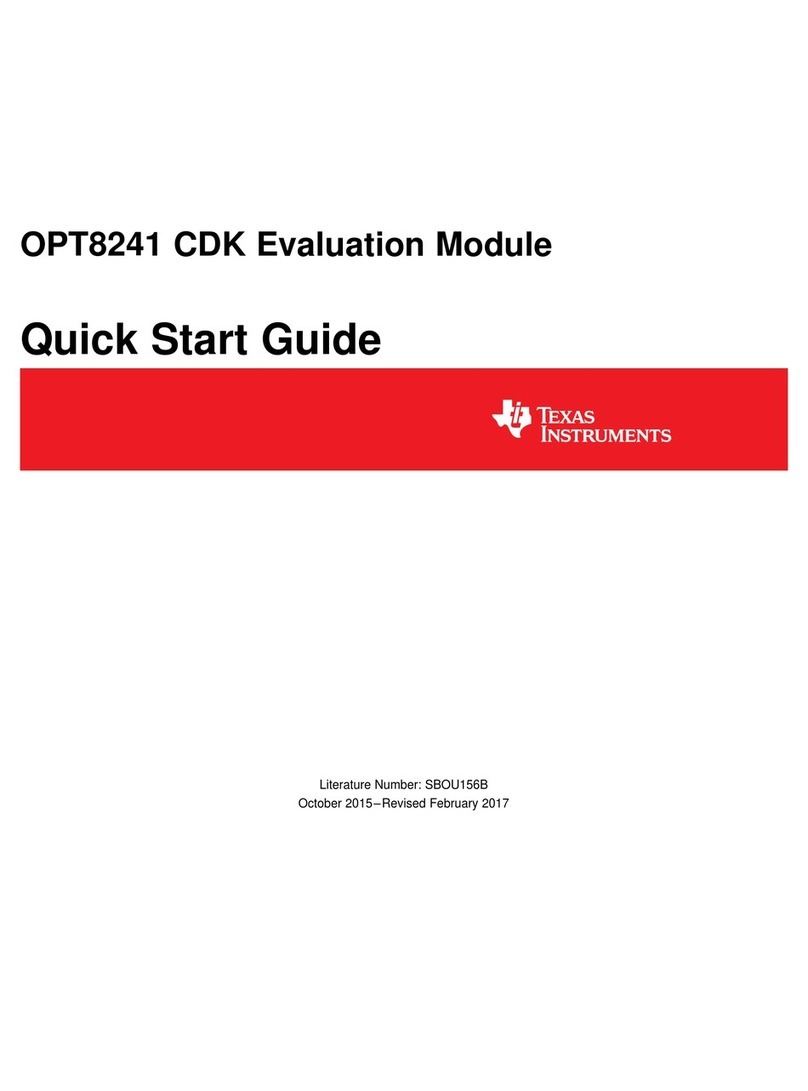 Texas Instruments OPT8241-CDK-EVM Manuel utilisateur