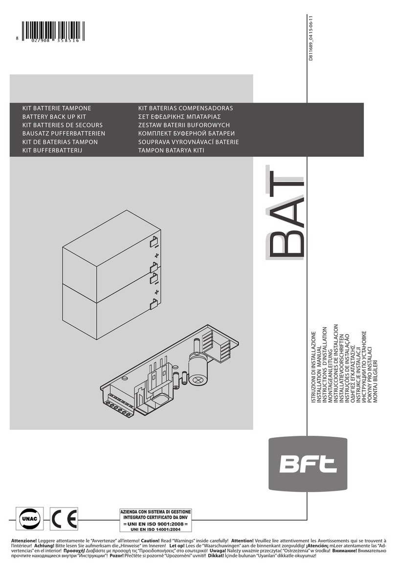 BFT BAT Manuel utilisateur