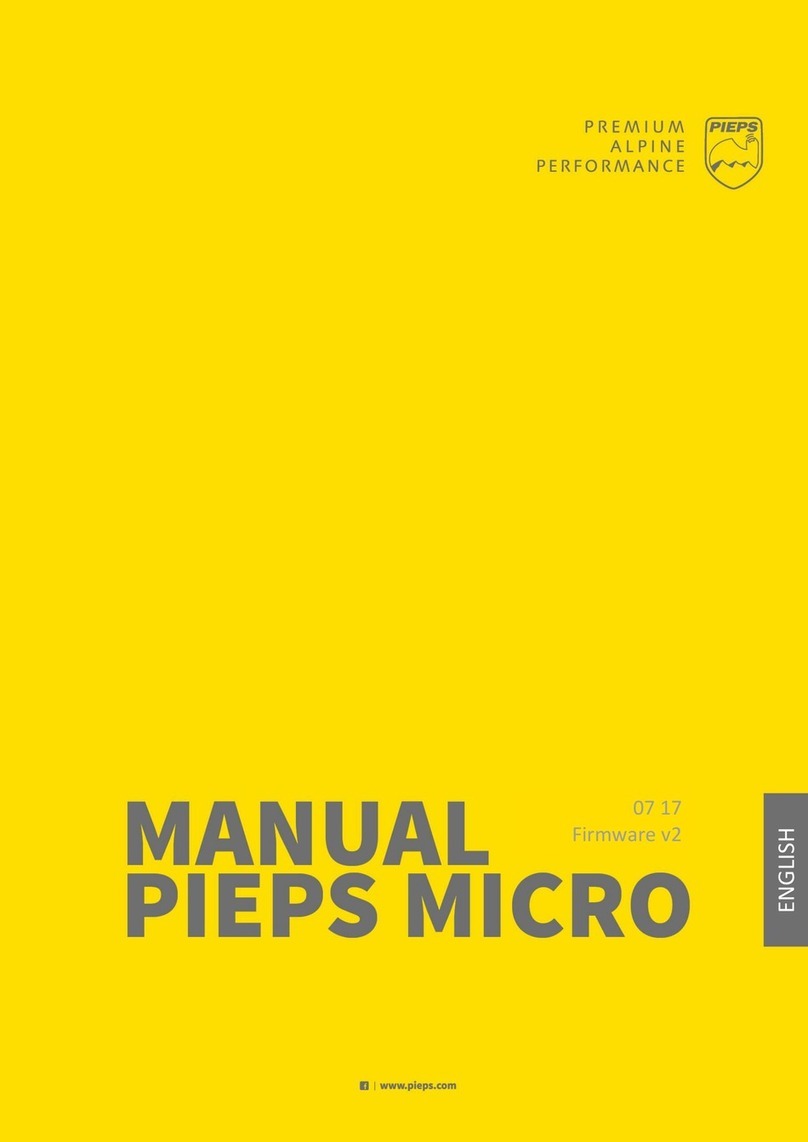 PIEPS MICRO Manuel utilisateur PIEPS MICRO Manuel utilisateur