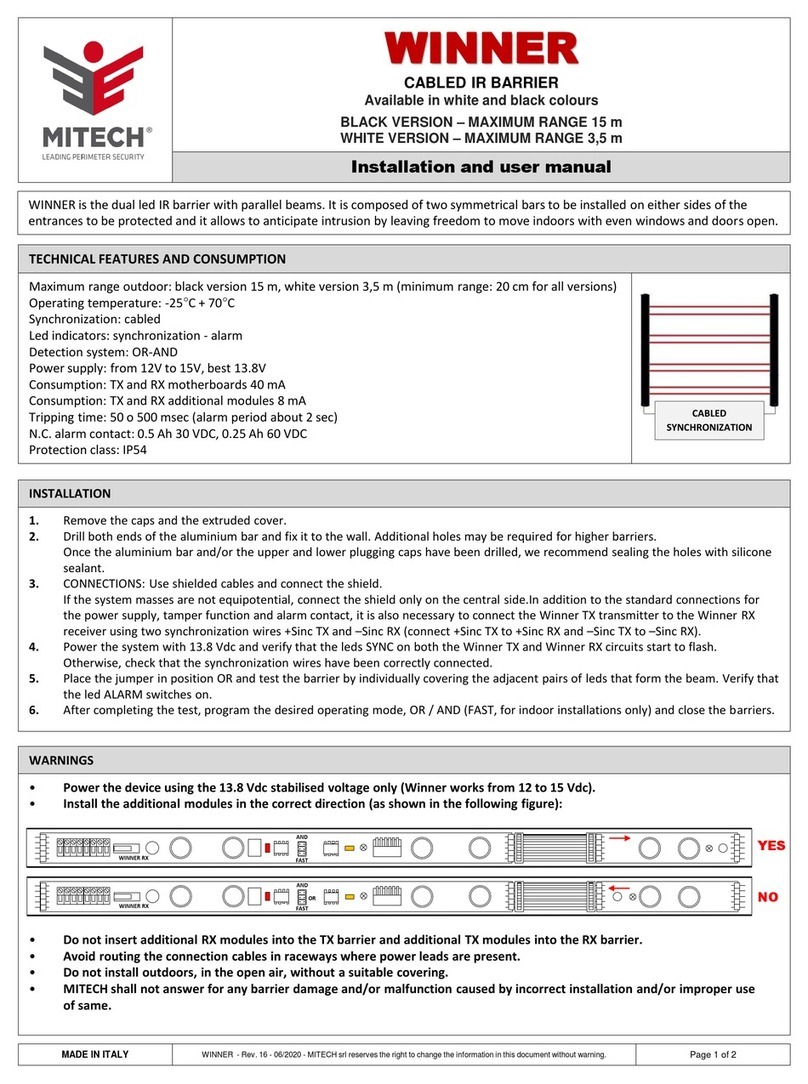 MITECH Winner Manuel utilisateur MITECH Winner Manuel utilisateur