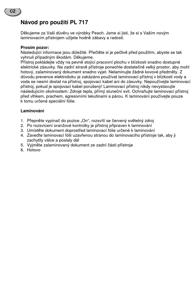 Peach PL 717 Manuel utilisateur