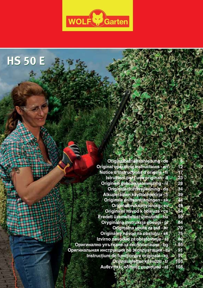 Wolf Garten HS 50 E Manuel utilisateur