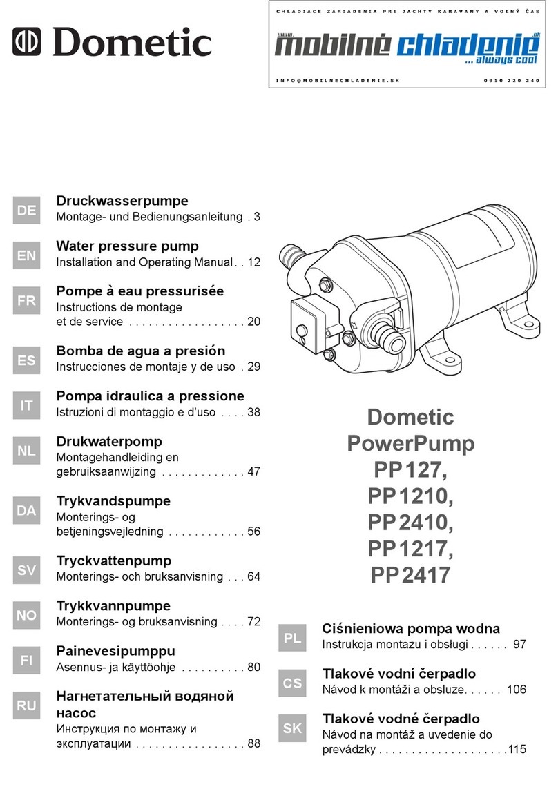 Dometic PowerPump PP127 Manuel utilisateur