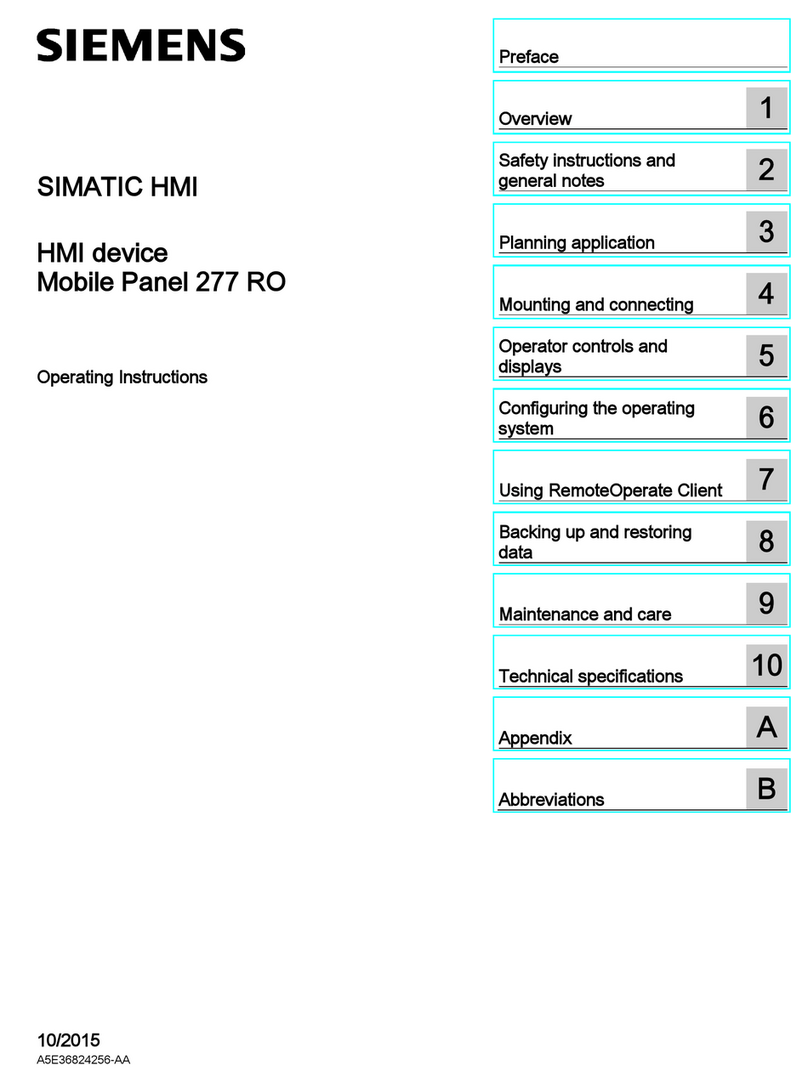 Siemens SIMATIC HMI Mobile Panel 277 RO Manuel utilisateur
