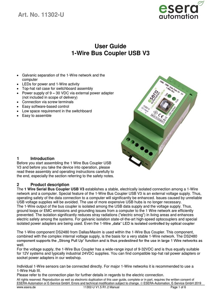 esera automation 11302-U Manuel utilisateur
