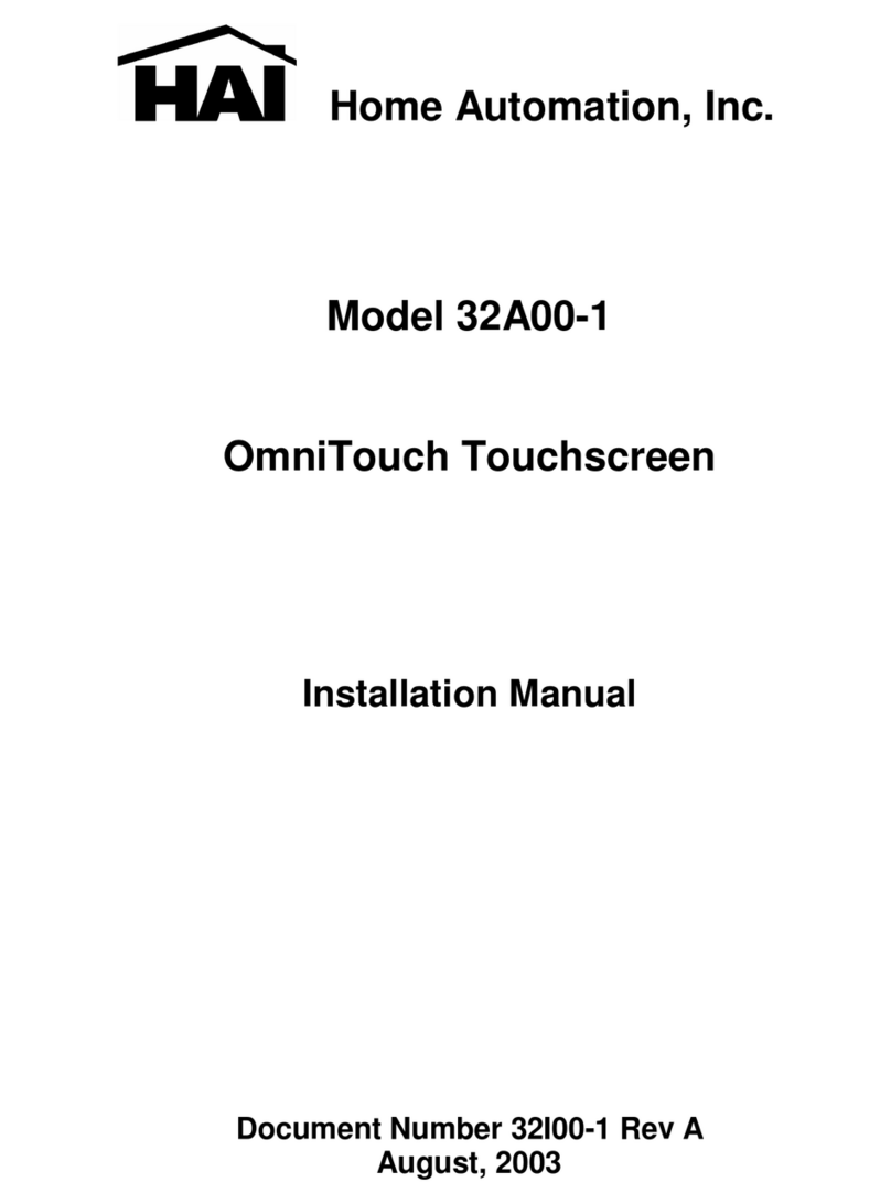 HAI OmniTouch 32A00-1 Manuel utilisateur