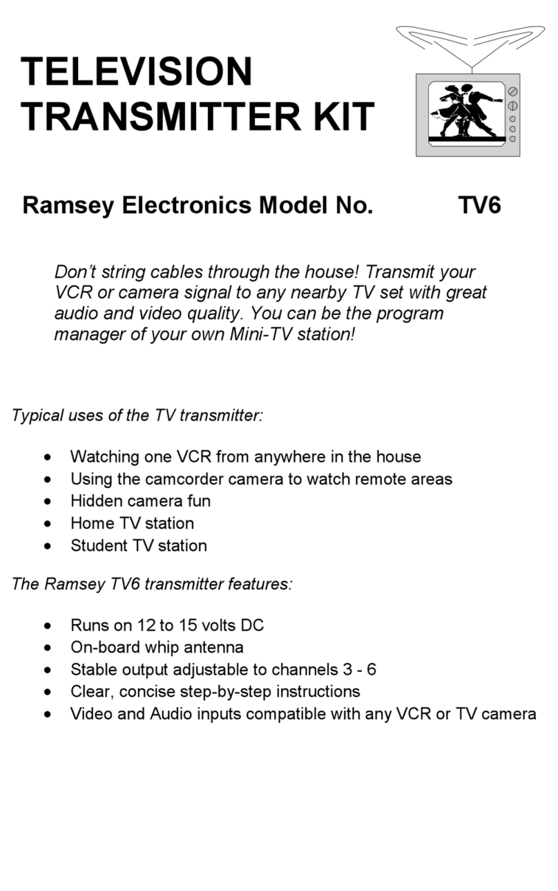Ramsey Electronics TV6 Manuel utilisateur