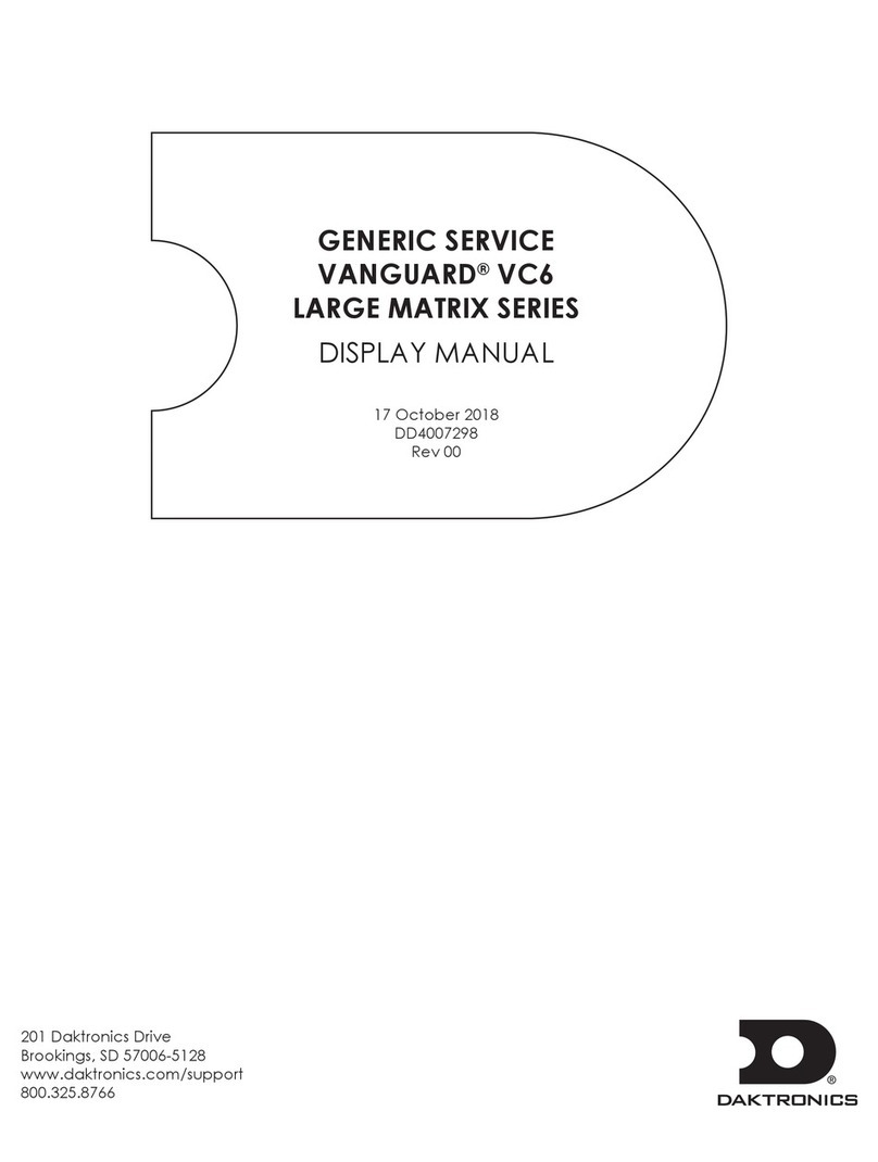 Daktronics VANGUARD VC6 Manuel utilisateur Daktronics VANGUARD VC6 Manuel utilisateur