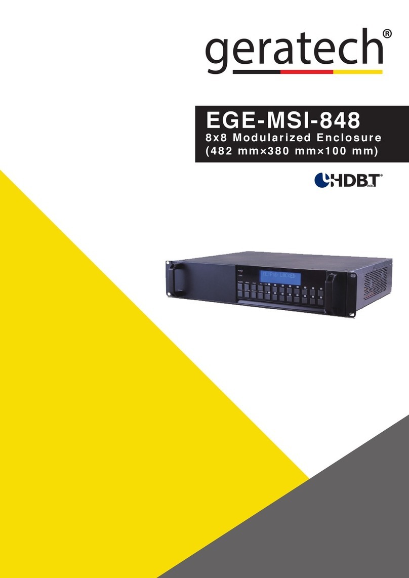geratech EGE-MSI-848 Manuel utilisateur