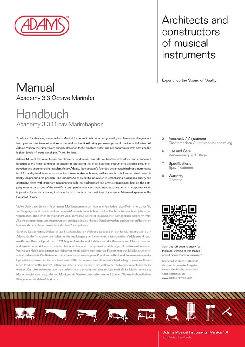 Adams MSLD33 Manuel utilisateur