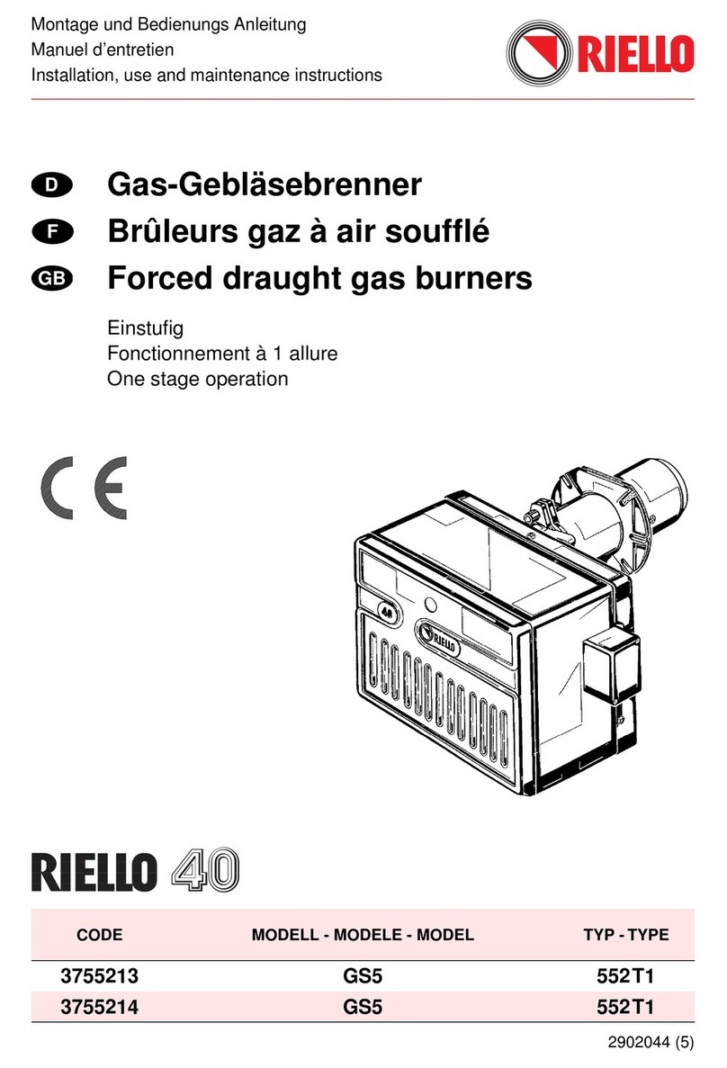 Riello 40 GS5 Guide de démarrage rapide Riello 40 GS5 Guide de démarrage rapide