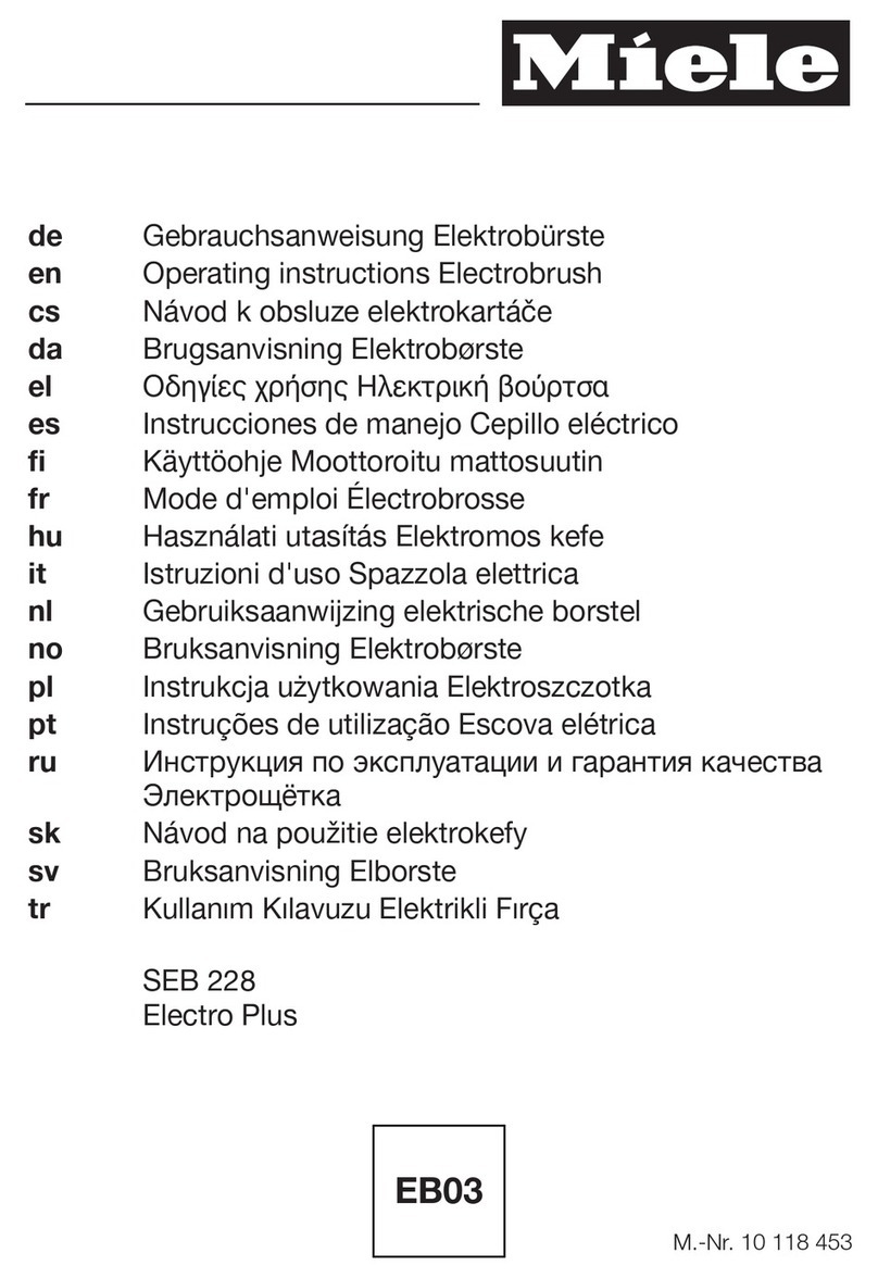 Miele SEB 228 Electro Plus Manuel utilisateur