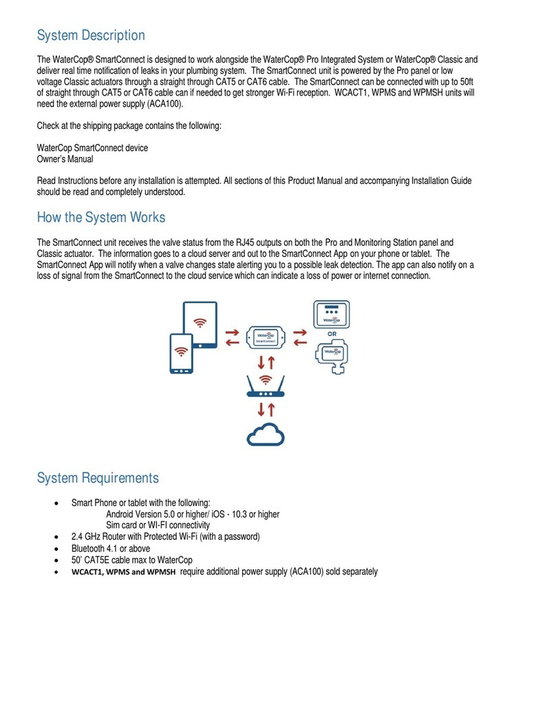 WaterCop SmartConnect Manuel utilisateur