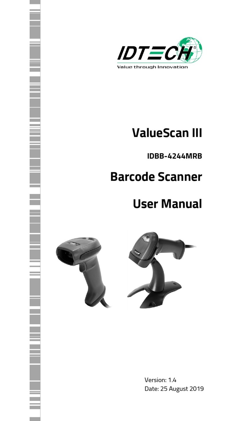 IDTECH ValueScan III Manuel utilisateur