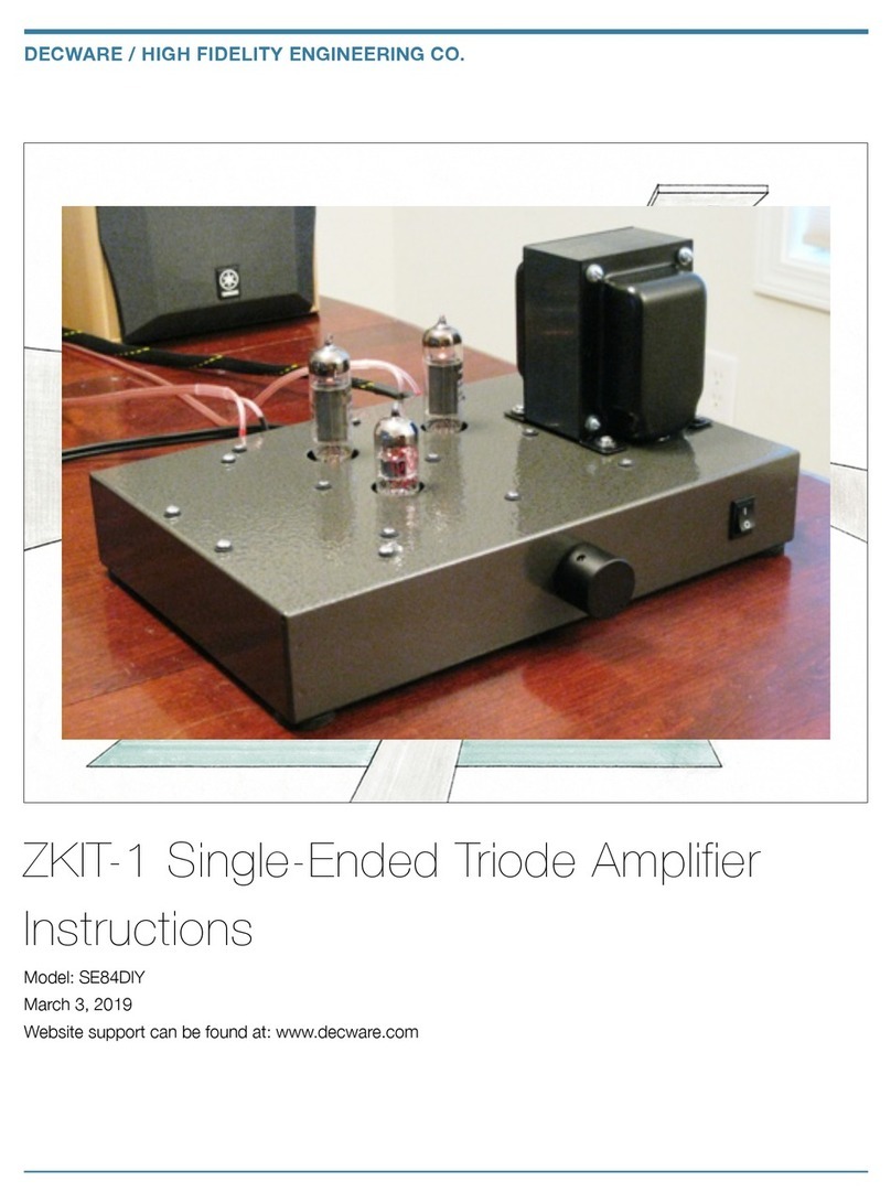 Decware ZKIT-1 Manuel utilisateur