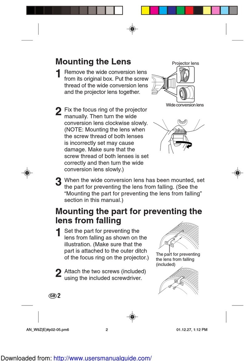 Sharp AN-W9Z Manuel utilisateur