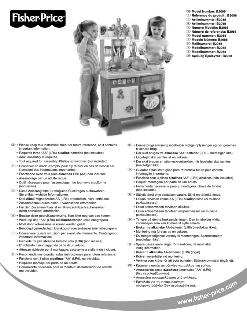 Fisher-Price B2088 Manuel utilisateur