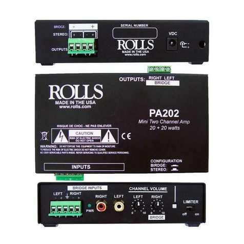 Rolls PA202 Manuel utilisateur