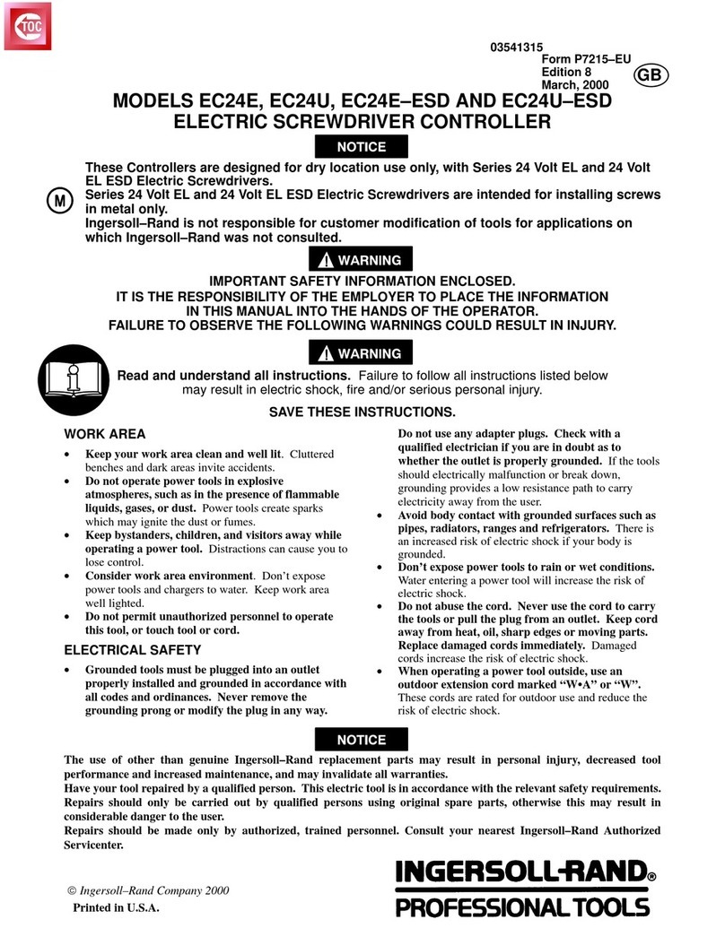 Ingersoll-Rand EC24E Manuel utilisateur