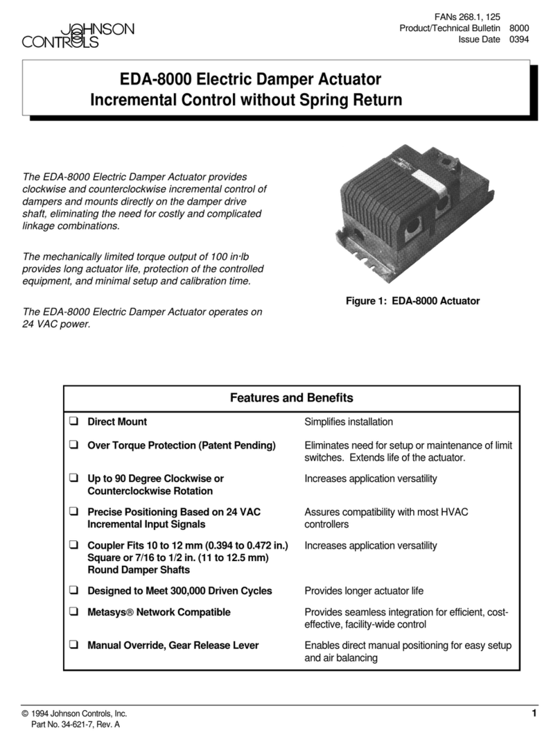 Johnson Controls EDA-8000 Manuel