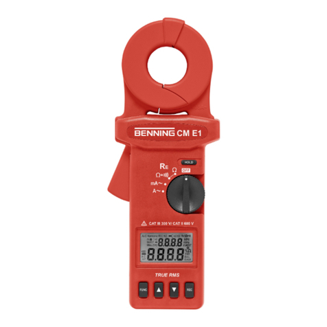 Benning CM E1 Manuel utilisateur