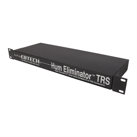 Ebtech Hum Eliminator XLR Manuel utilisateur