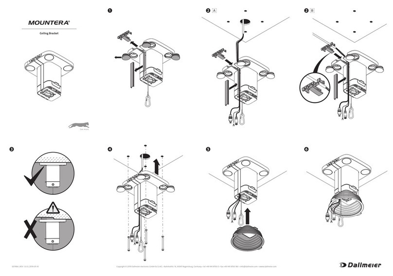 dallmeier Mountera Ceiling Bracket Manuel utilisateur