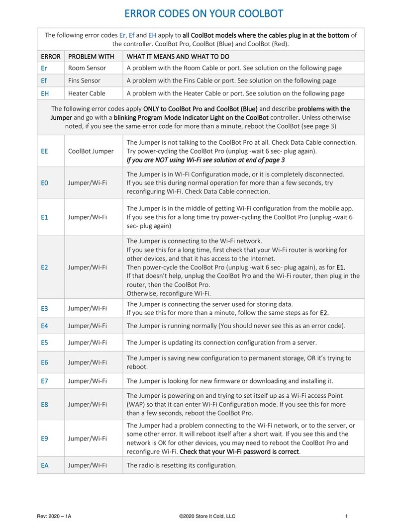 Store It Cold CoolBot Guide de l'administrateur