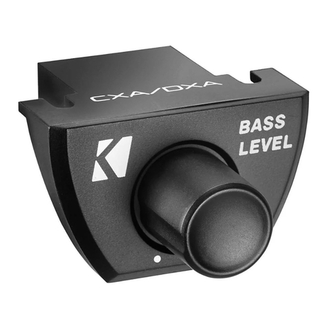 Kicker CXARC Manuel utilisateur