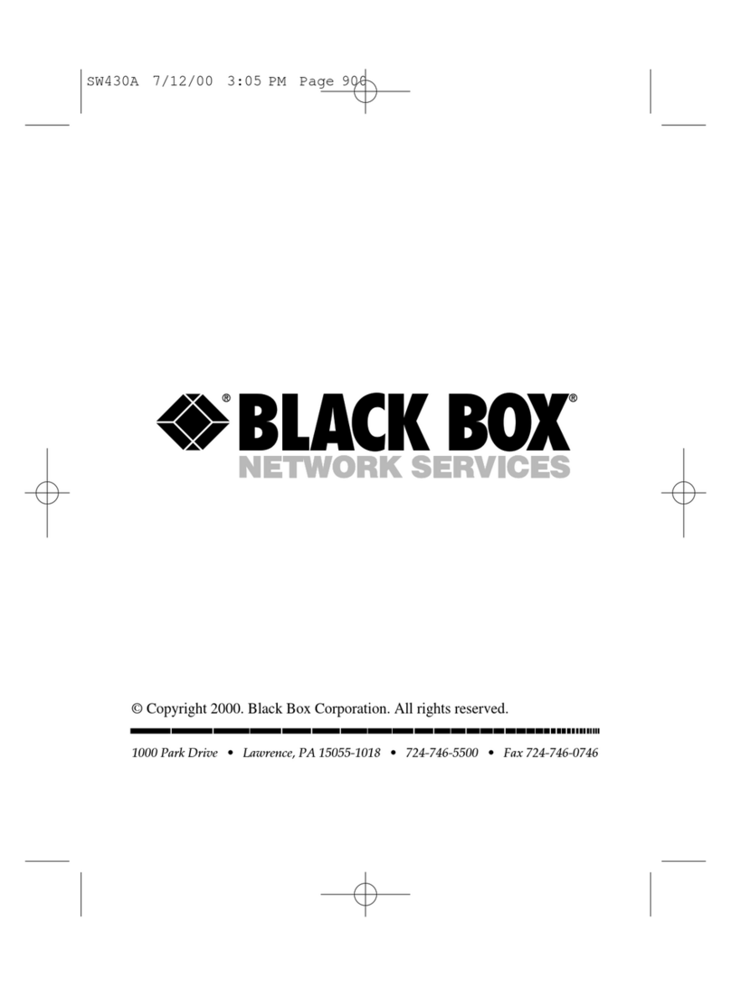 Black Box ABC Bus Switch Manuel utilisateur