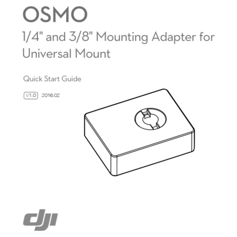 dji OSMO Mounting Adapter Manuel utilisateur