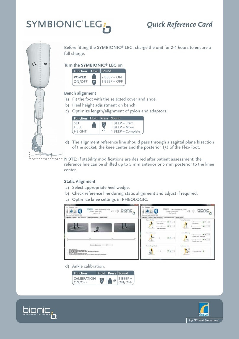 Ossur Bionic Symbionic Leg Guide de référence