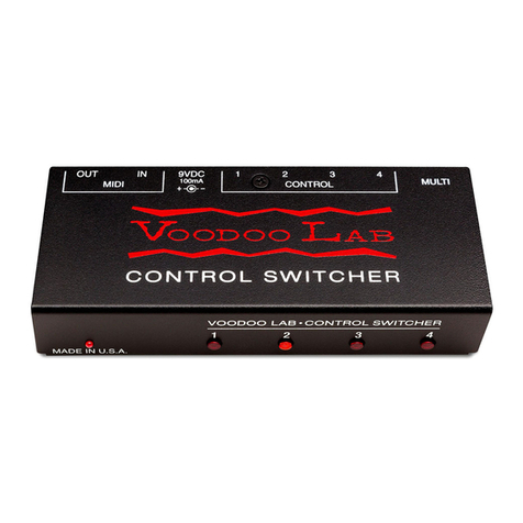 Voodoo Lab Control switcher Manuel utilisateur Voodoo Lab Control switcher Manuel utilisateur