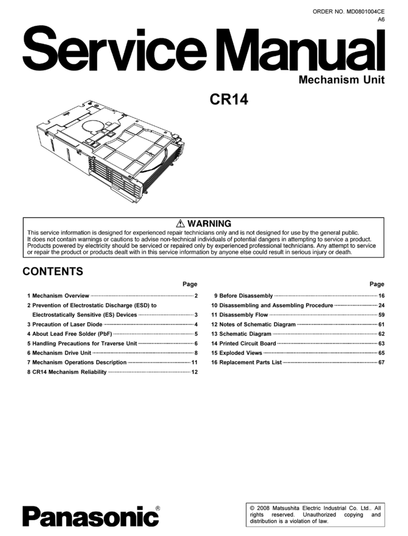 Panasonic CR14 Manuel utilisateur