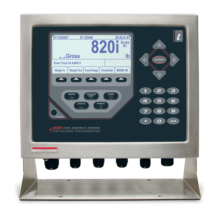 Rice Lake 820i Manuel utilisateur