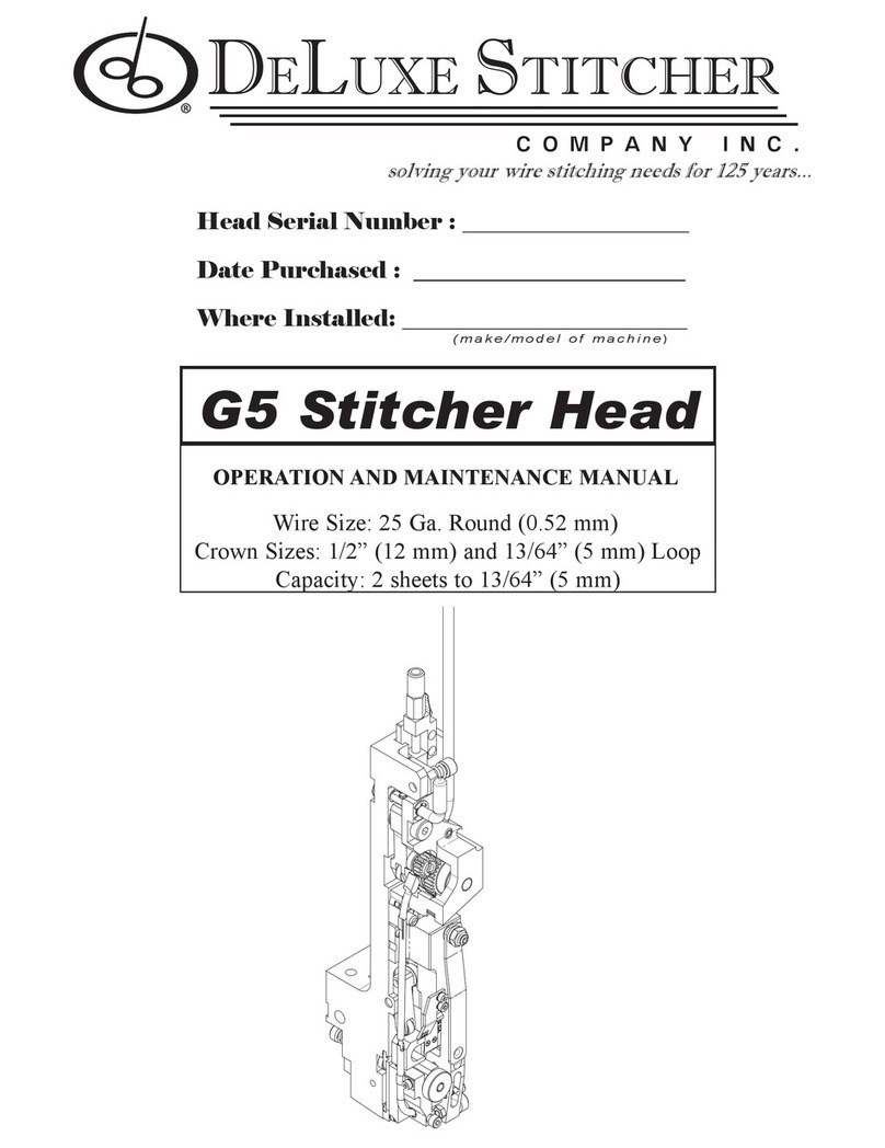 DeLuxe Stitcher G5 Manuel utilisateur