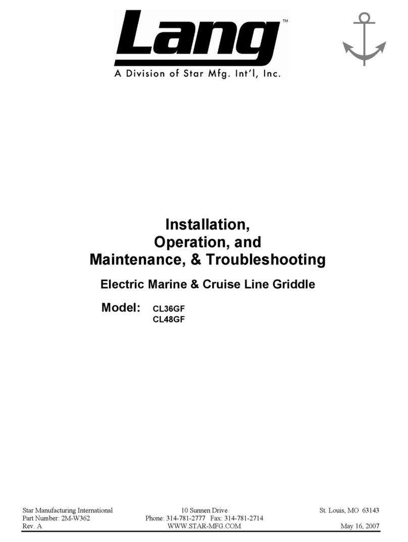 Lang CL36GF Instructions d'installation et d'utilisation