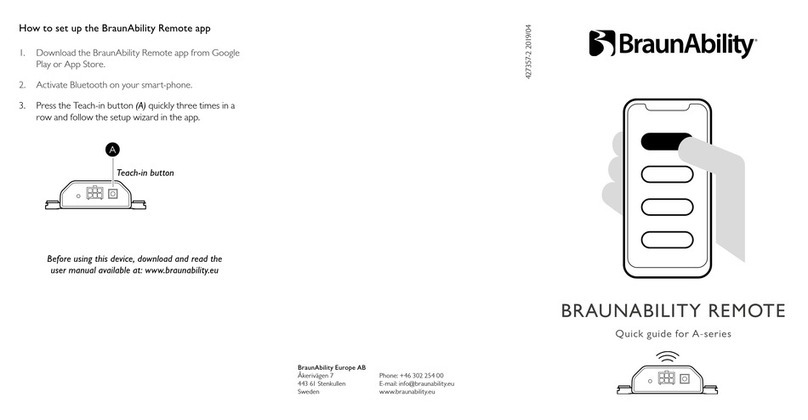 BraunAbility REMOTE Manuel utilisateur