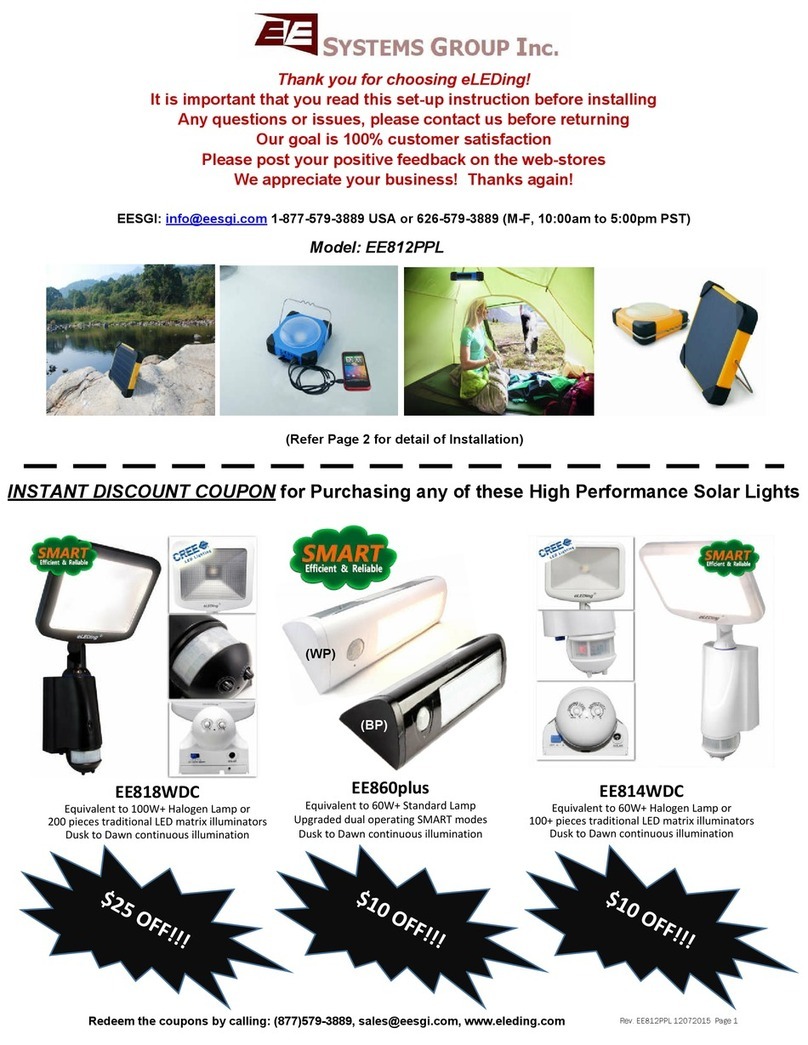 EE Systems Group eLEDing EE812PPL Fiche technique