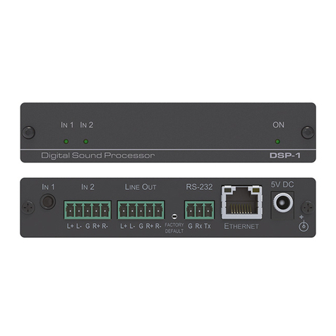 Kramer DSP-1 Manuel utilisateur Kramer DSP-1 Manuel utilisateur