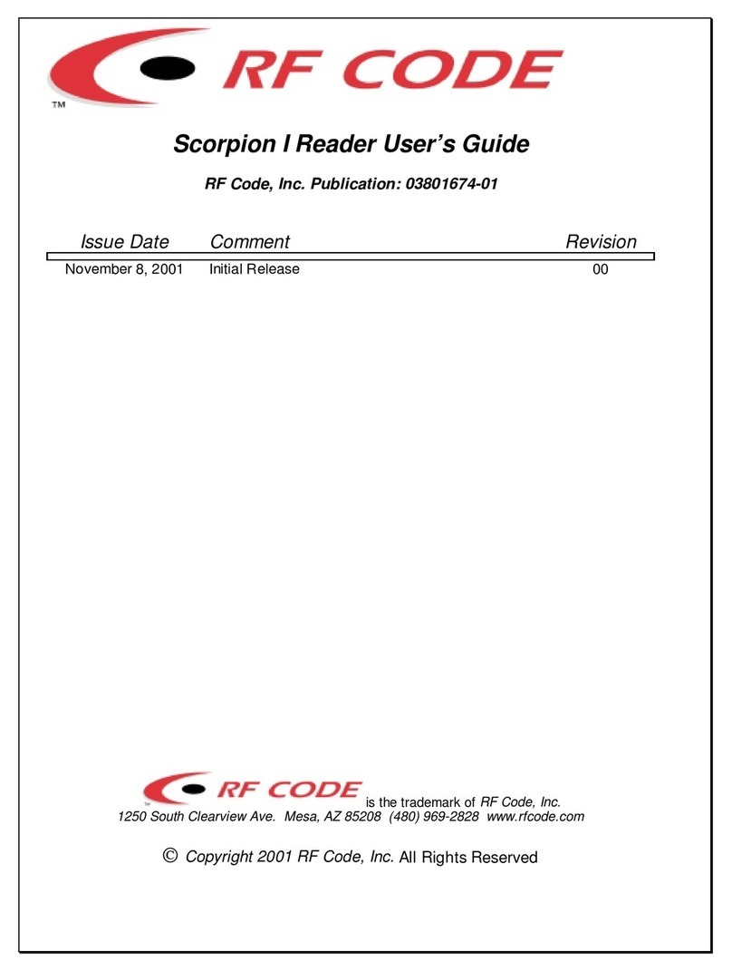 RF Code Scorpion I Manuel utilisateur