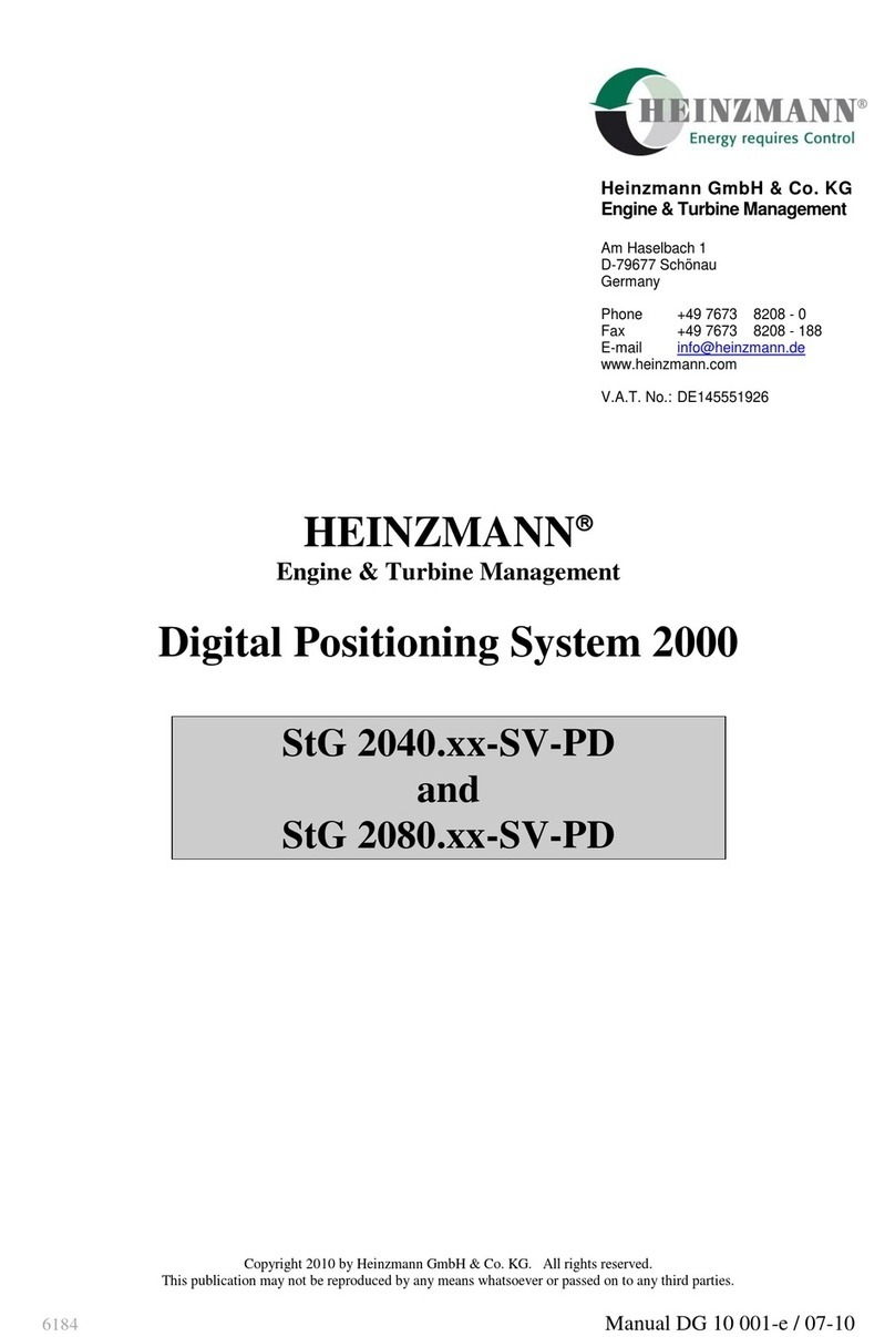 Heinzmann 2000 Manuel utilisateur Heinzmann 2000 Manuel utilisateur