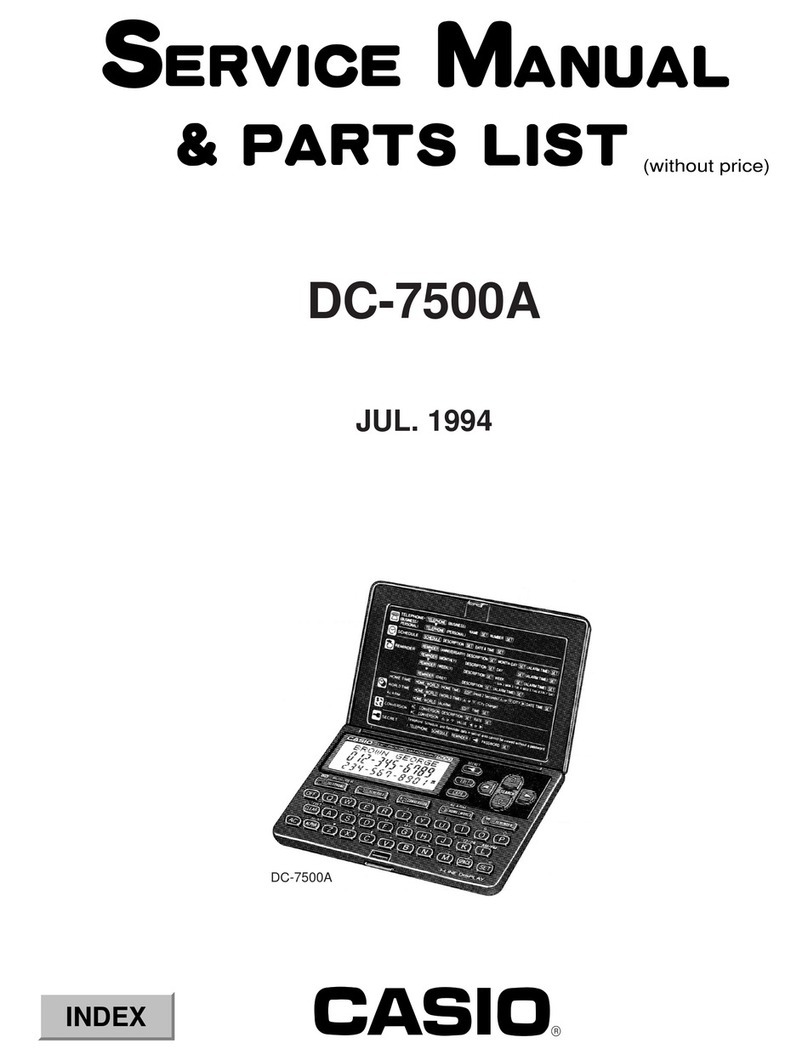 Casio DC-7500A Guide de dépannage