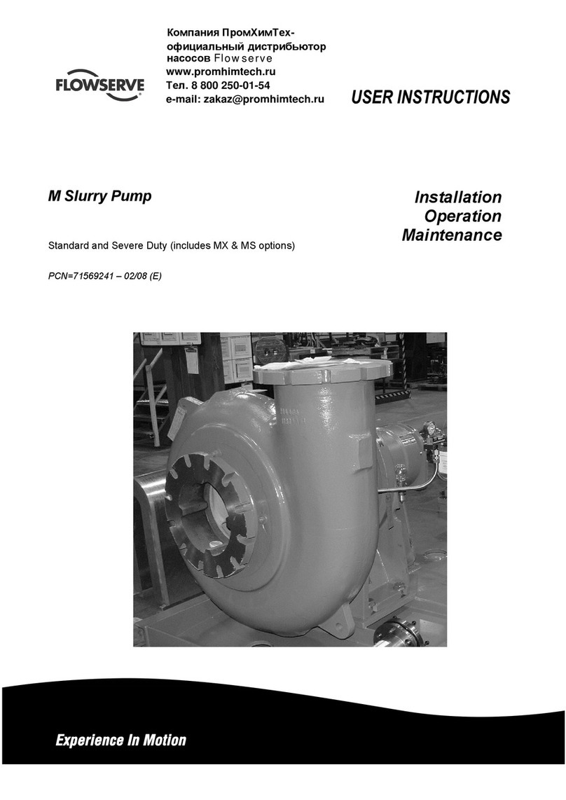 Flowserve M Series Manuel utilisateur